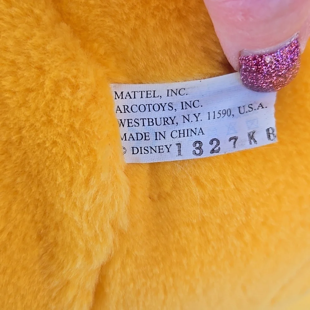Pooh Mattel Arco Toys Winnie the Pooh Stuffed Animal Yellow and Red 18.5 IN LG